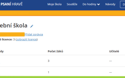 Návod pro učitele – založení školního účtu