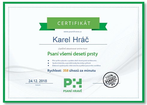 Certifikát